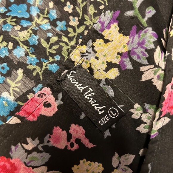 Sacred Threads tiered maxi skirt, size L. - Picture 9 of 9